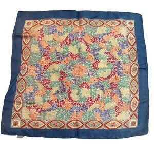 Liberty London Women's Scarf Paisley Floral Silk Vintage 1940s Art Deco Retro